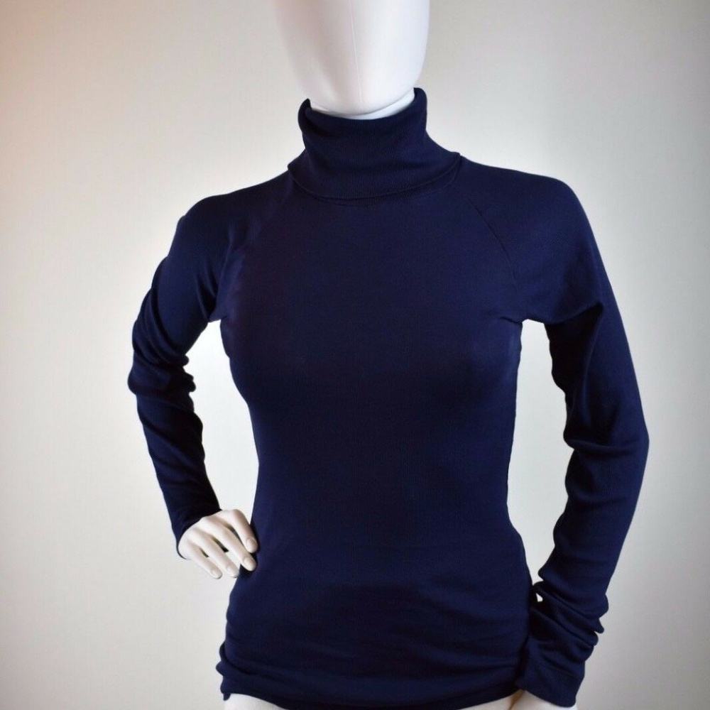 THEORY Women's Turtleneck Sweater Navy Blue XS